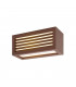 LED Outdoor Up Down Surface-Mounted Wall Light, Rust Coloured, Ip44, 3000K, 19W