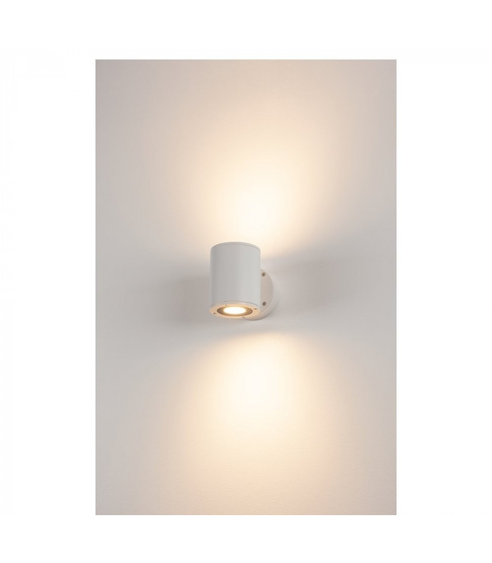 LED Outdoor Up, Down Wall Light, White, Ip44 3000K, 17W