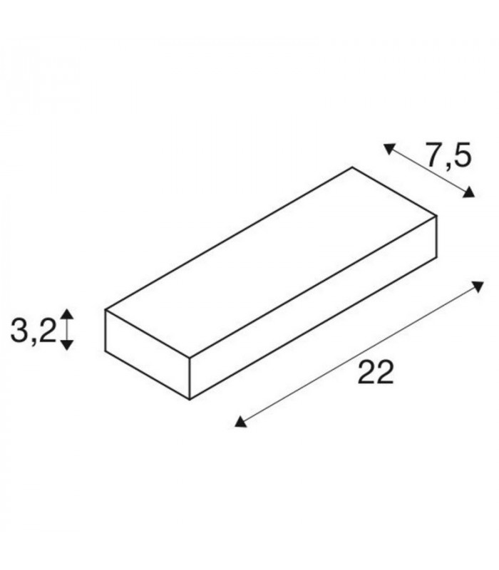 LED Outdoor Surface-Mounted Wall Light, Ip54, White, 3000K