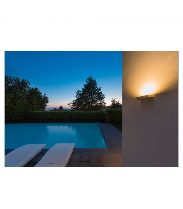 LED Outdoor Surface-Mounted Wall Light, Ip54, White, 3000K