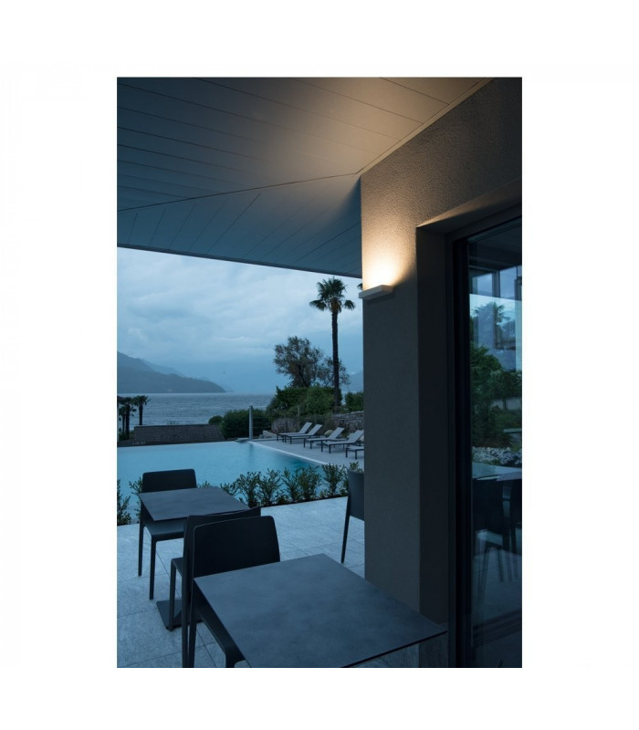 LED Outdoor Surface-Mounted Wall Light, Ip54, Silver, 3000K