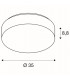 LED Outdoor Surface-Mounted Wall And Ceiling Light, White, Ip44 3000, 4000K