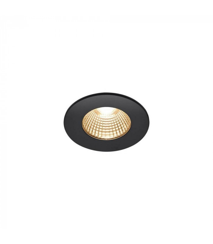 LED Outdoor Recessed Ceiling Downlight, Round Dl Ip65 Black 1800-3000K