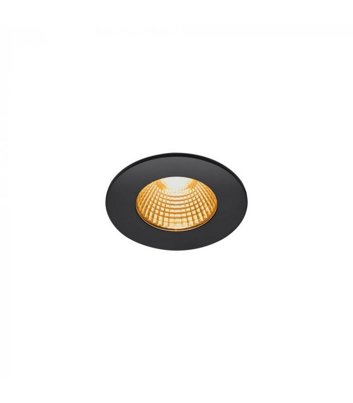 LED Outdoor Recessed Ceiling Downlight, Round Dl Ip65 Black 1800-3000K