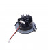 LED Outdoor Recessed Ceiling Downlight, Round Dl Ip65 Black 1800-3000K