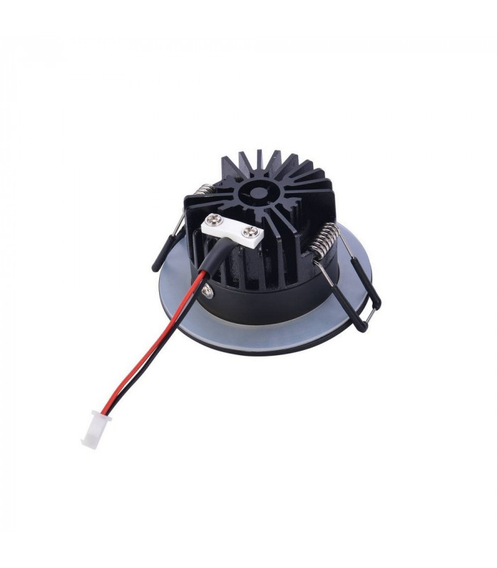 LED Outdoor Recessed Ceiling Downlight, Round Dl Ip65 Black 1800-3000K