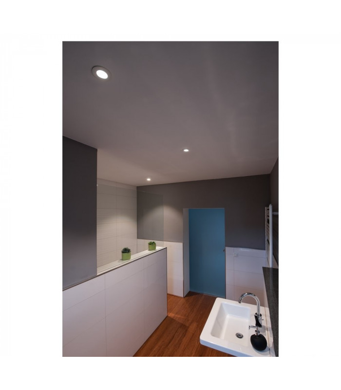 LED Outdoor Recessed Ceiling Downlight, Round Dl Ip65 White 1800-3000K