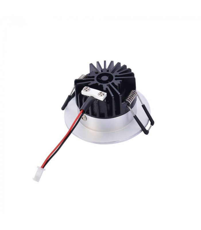 LED Outdoor Recessed Ceiling Downlight, Round Dl Ip65 Silver 1800-3000K