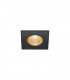 LED Outdoor Recessed Ceiling Downlight, Angular Dl Ip65 Black 1800-3000K