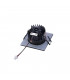 LED Outdoor Recessed Ceiling Downlight, Angular Dl Ip65 Black 1800-3000K