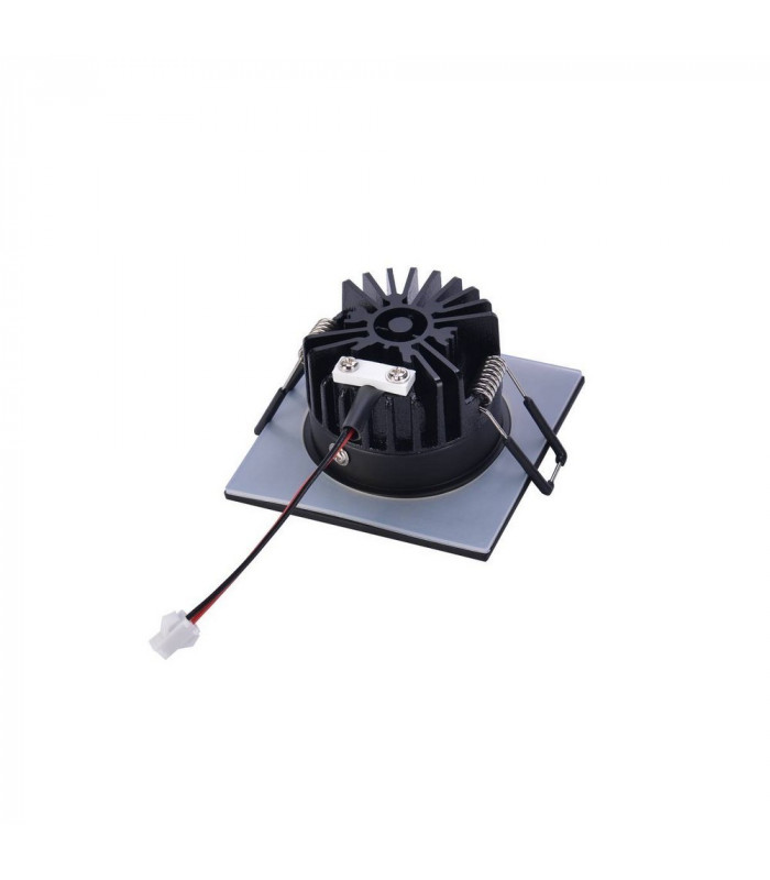LED Outdoor Recessed Ceiling Downlight, Angular Dl Ip65 Black 1800-3000K