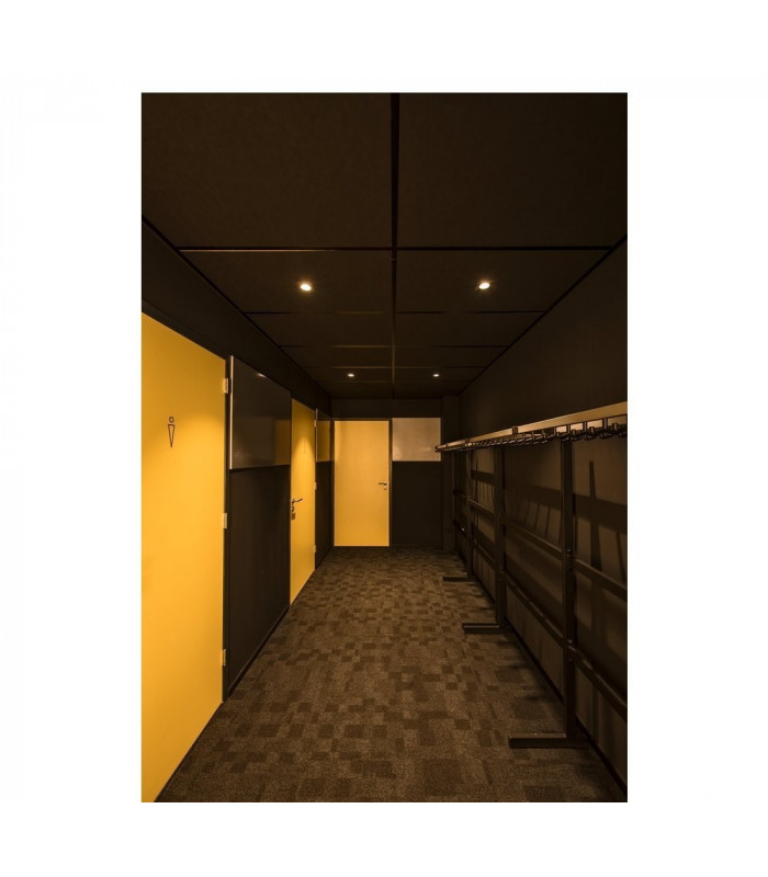 LED Outdoor Recessed Ceiling Downlight, Angular Dl Ip65 Black 1800-3000K
