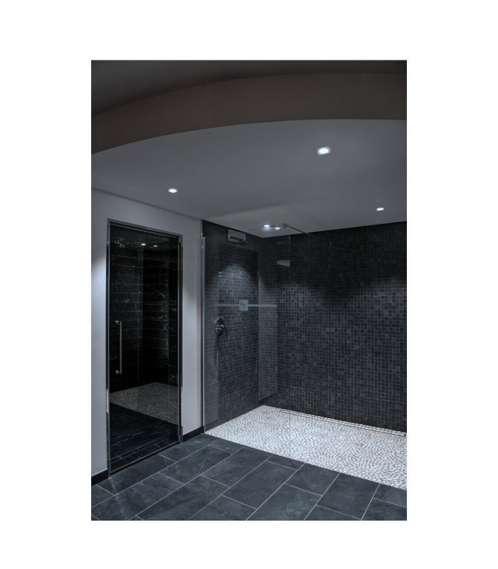 LED Outdoor Recessed Ceiling Downlight, Angular Dl Ip65 White 1800-3000K