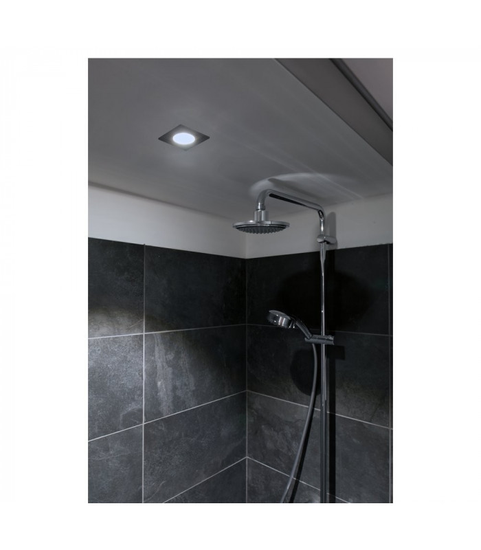 LED Outdoor Recessed Ceiling Downlight, Angular Dl Ip65 White 1800-3000K