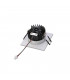 LED Outdoor Recessed Ceiling Downlight, Angular Dl Ip65 Silver 1800-3000K