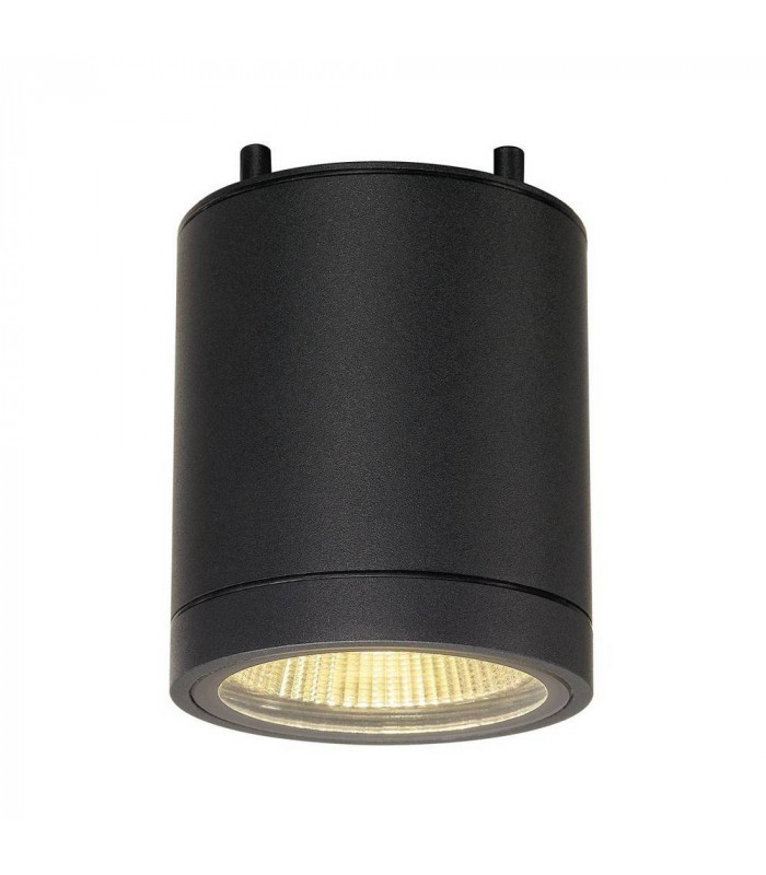 LED Outdoor Surface-Mounted Ceiling Light, Anthracite, Ip55, 2000-3000K