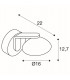 LED Outdoor Down Wall Light, Anthracite, Ip55, 3000K
