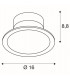 LED Outdoor Surface-Mounted Ceiling Light, Anthracite, Ip44, 3000K
