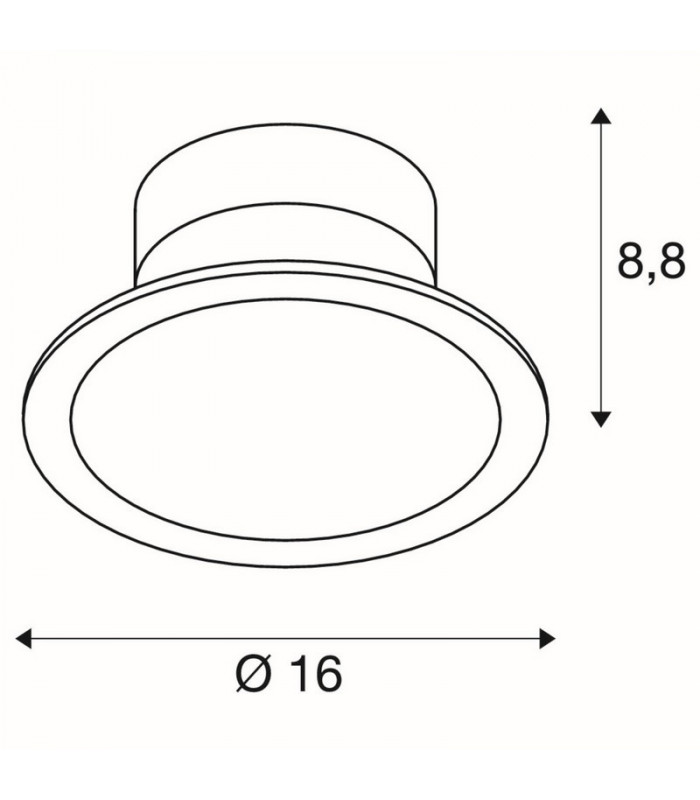 LED Outdoor Surface-Mounted Ceiling Light, Anthracite, Ip44, 3000K