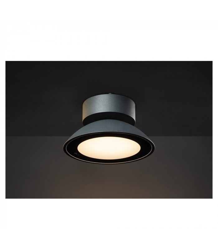 LED Outdoor Surface-Mounted Ceiling Light, Anthracite, Ip44, 3000K