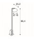 LED Outdoor Floor Stand, Anthracite, Ip44, 3000K