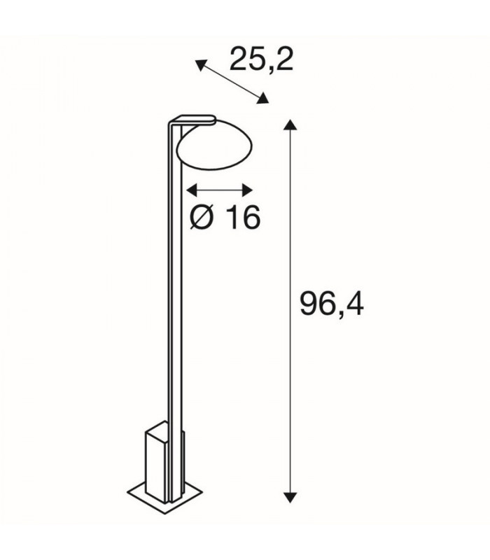 LED Outdoor Floor Stand, Anthracite, Ip44, 3000K