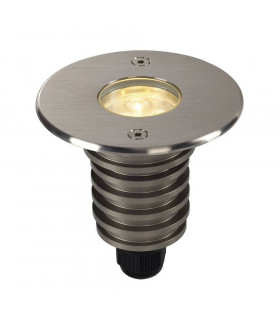 Outdoor Led Ground Light Fitting, Round Stainless Steel 316 4000K Ip67, 5.5W