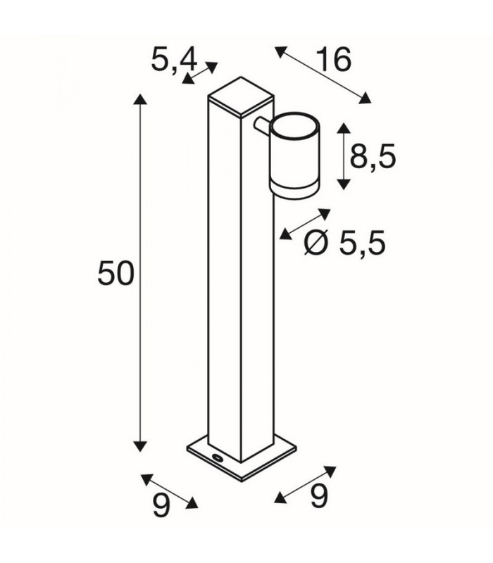 LED Outdoor Floor Stand, Anthracite, Ip55 3000K