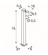 Outdoor Led Floor Stand With Motion Sensor, Anthracite 3000K Ip55