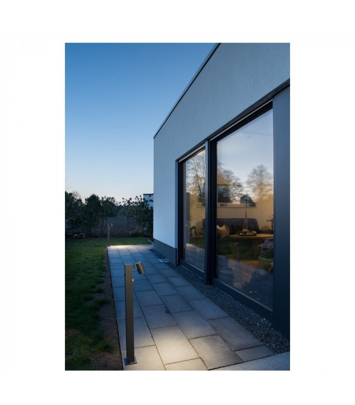 Outdoor Led Floor Stand With Motion Sensor, Anthracite 3000K Ip55