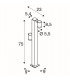 LED Outdoor Floor Stand, Anthracite, Ip55 3000K
