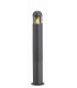 1 Light Outdoor Bollard Lamp Grey IP44, E27