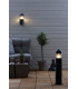 1 Light Outdoor Bollard Lamp Grey IP44, E27