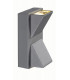 LED Up Down 2 Light Outdoor Wall Lamp Grey IP44