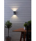 LED Up Down 2 Light Outdoor Wall Lamp Grey IP44
