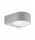 1 Light Outdoor Up Down Wall Light Grey IP55, E27