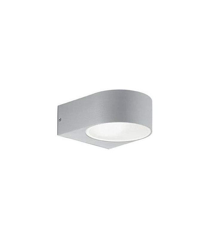 1 Light Outdoor Up Down Wall Light Grey IP55, E27