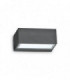 1 Light Outdoor Twin Up Down Wall Light Anthracite IP44, G9