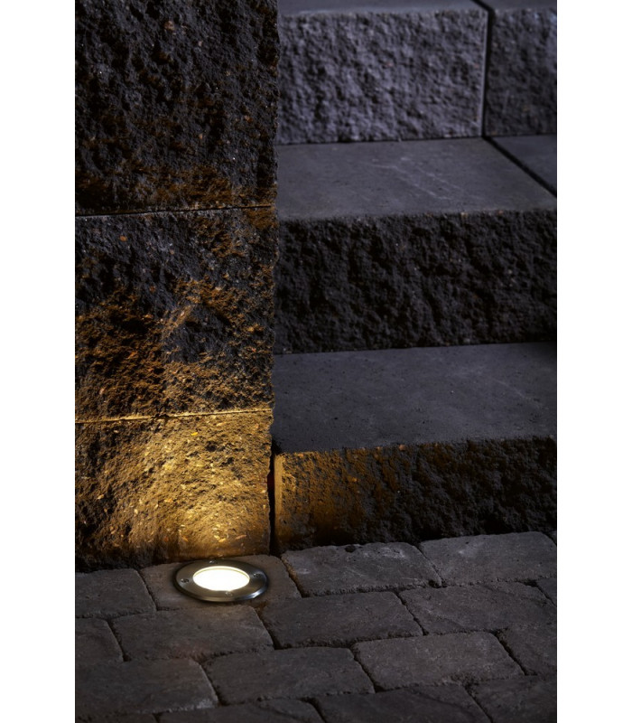 LED 3 Light Outdoor Garden Recessed Spotlight Black IP67