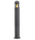 1 Light Outdoor Bollard Lamp Grey IP44, E27