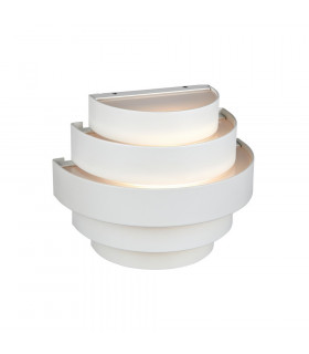 LED Up Down Outdoor Wall Lamp White IP44