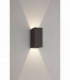 LED Outdoor Up Down Wall 2 Light, Black, IP65