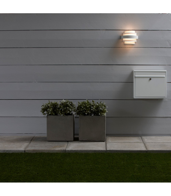 LED Up Down Outdoor Wall Lamp White IP44
