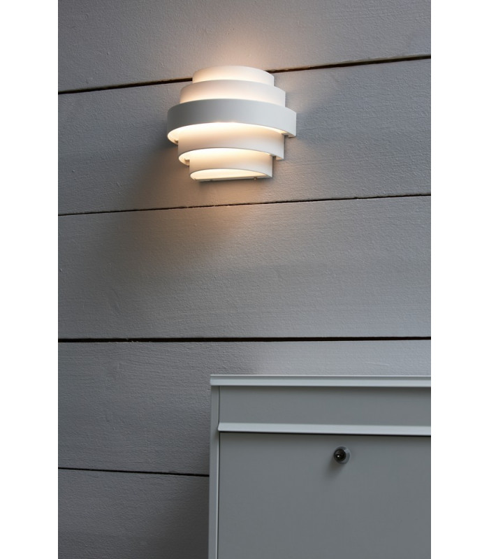 LED Up Down Outdoor Wall Lamp White IP44