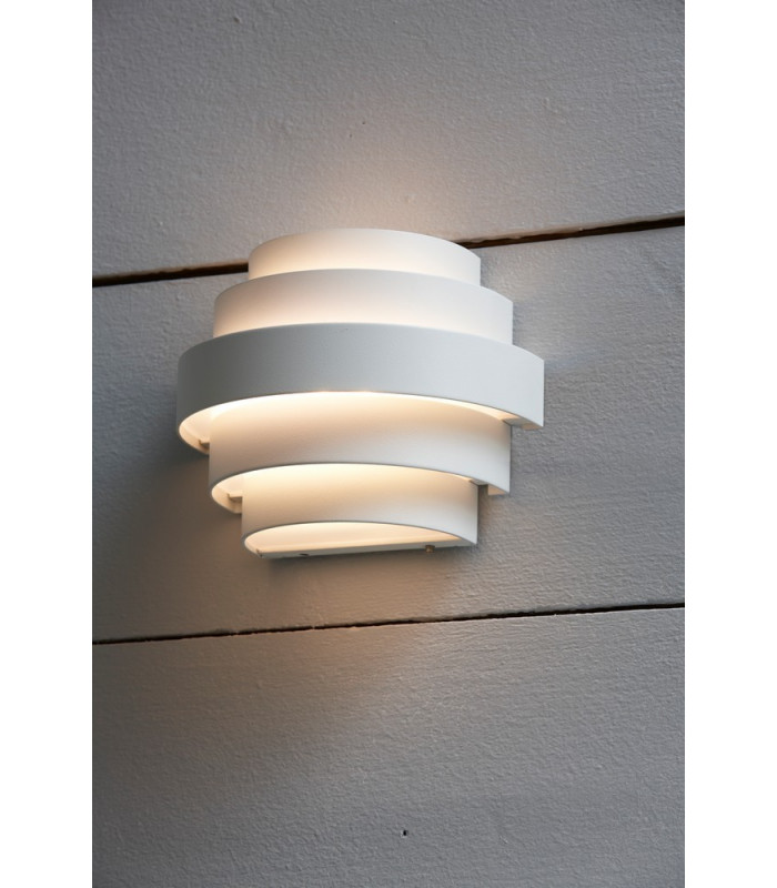 LED Up Down Outdoor Wall Lamp White IP44