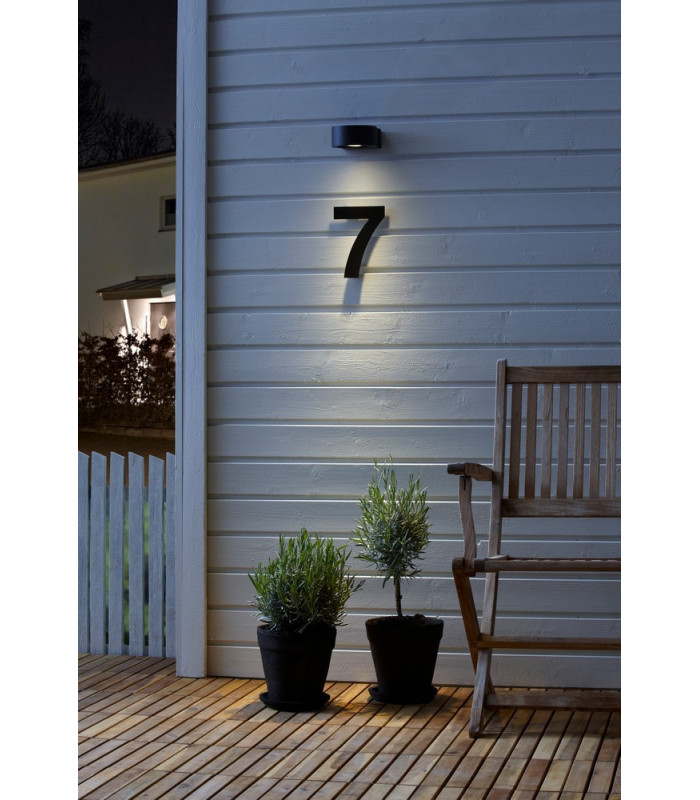 LED Up Down Outdoor Wall Lamp Grey IP44
