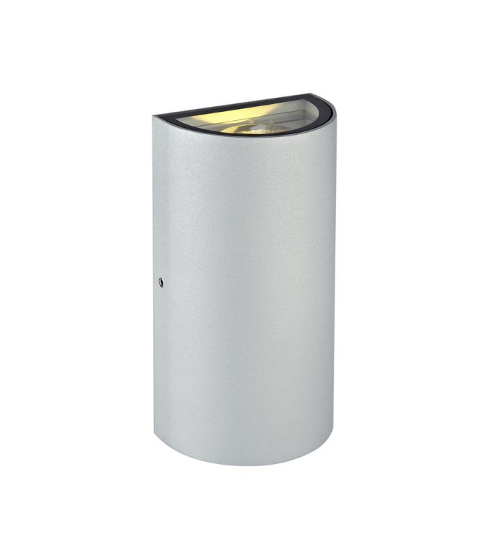 LED Up Down Outdoor Flush Wall Lamp Grey IP44