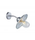 1 Light Outdoor Dome Wall Lamp Galvanized IP44, E27