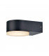 LED Outdoor Wall Lamp Black IP44