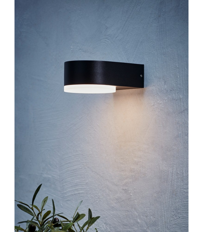 LED Outdoor Wall Lamp Black IP44